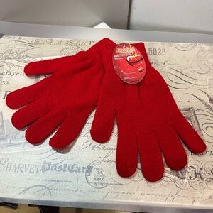 Angelina Red Stretch Gloves